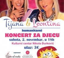 Humanitarni dječiji koncert Leontine i Tijane Dapčević