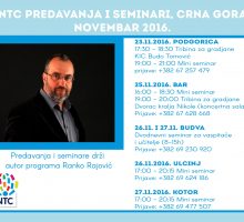 Naredne sedmice predavanja i seminari Ranka Rajovića u 5 gradova