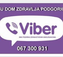 Dom zdravlja Podgorica i na Vajberu