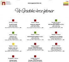 Februarski repertoar Gradskog pozorišta Podgorica