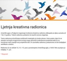 Od sjutra besplatna ljetnja kreativna radionica u Podgorici