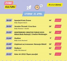 #OstaniDoma: Kulturno-umjetnički program za utorak