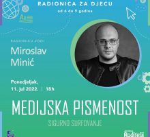 Dvije edukativne radionice o medijskoj pismenosti namijenjene osnovcima