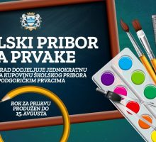 Produžen rok za prijave za kupovinu školskog pribora za prvake