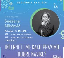 <strong>Ove sedmice u nikšićkoj Igračkoteci dvije radionice posvećene navikama na internetu</strong>