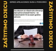 U podne protest ispred Apelacionog suda: Zaštitimo djecu!