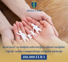 Podrška Opštine Bar roditeljima: Subvencije za sport, školski obrok, neformalno obrazovanje i pribor