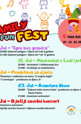 Krajem jula Family Fun Fest u Herceg Novom