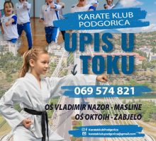 U toku upis novih članova Karate kluba Podgorica