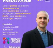 U ponedjeljak besplatno predavanje Vuka Rajovića