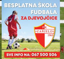 FK Zabjelo organizuje besplatnu školu fudbala za djevojčice