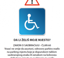 Stop nepropisnom zauzimanju parking mjesta za osobe s invaliditetom